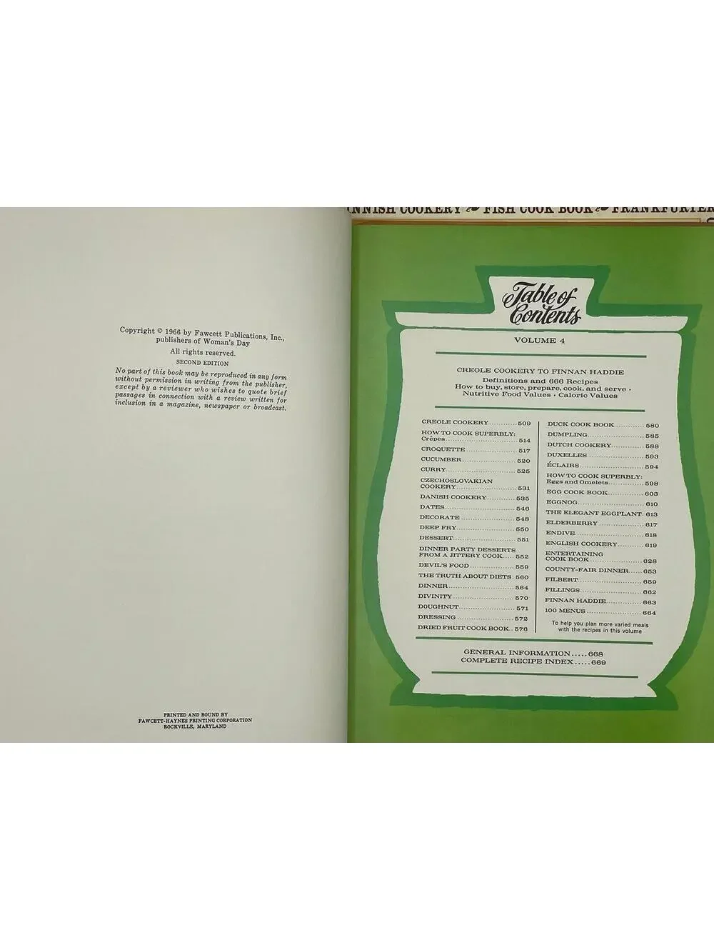 Vintage 1960s Women's Day Cookbook Set: Volumes 4 & 5